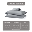 Olliix Main Street Ice Touch Queen Sheet Set Nylon/Spandex in Gray