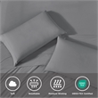 Olliix Main Street Ice Touch Queen Sheet Set Nylon/Spandex in Gray