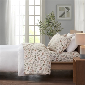 Olliix True North by Sleep Philosophy Cozy Flannel Queen Sheet Set in Tan