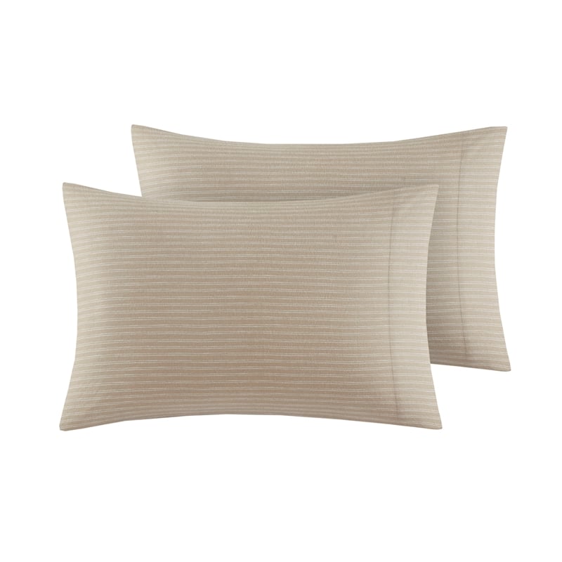 Olliix True North by Sleep Philosophy Cozy Flannel Cal King Sheet Set in Beige