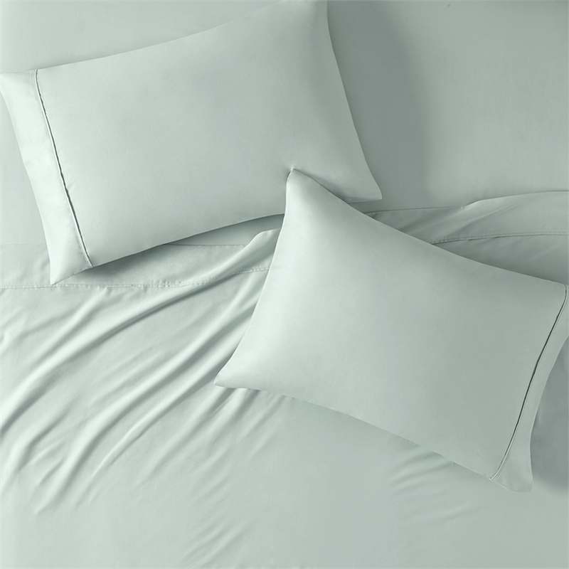 Olliix Madison Park 300 Thread Count Organic Queen Sheet Set in Aqua