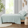 Olliix Madison Park 300 Thread Count Organic Queen Sheet Set in Aqua