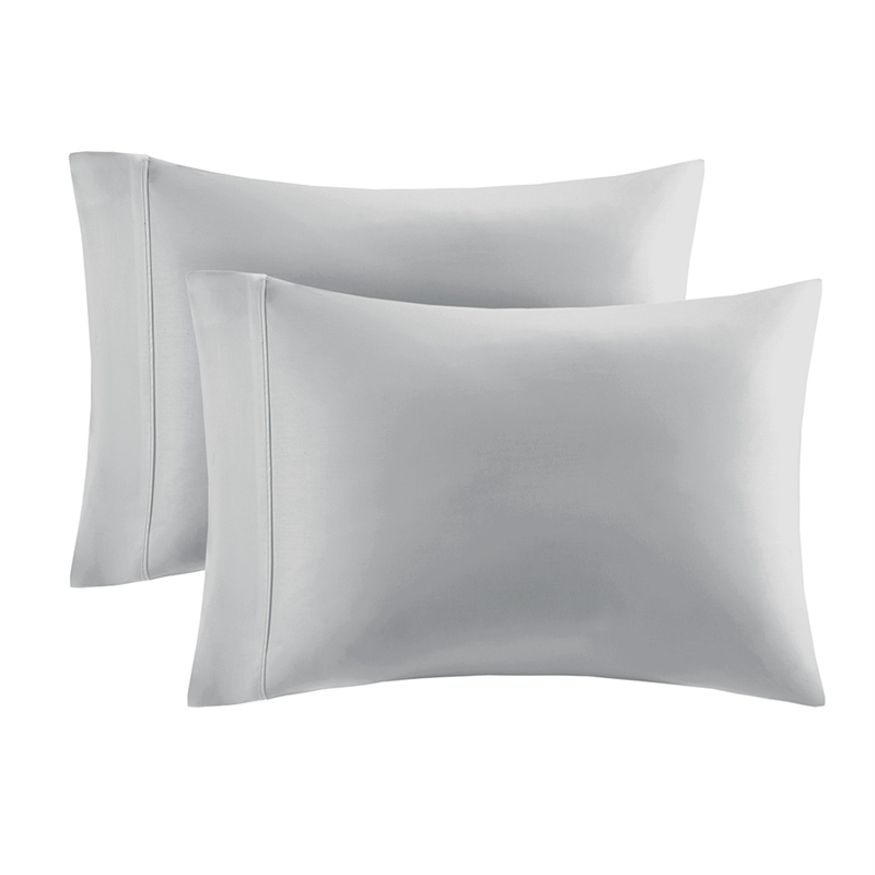 Olliix Madison Park 300 Thread Count Organic Queen Sheet Set in Grey
