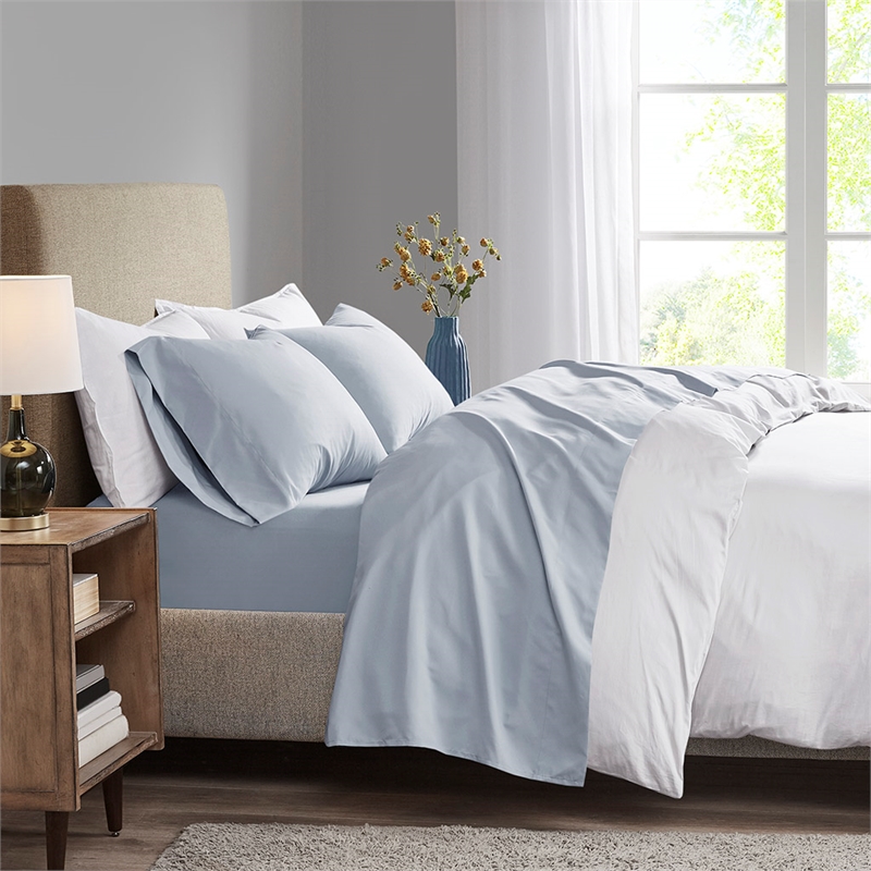 Olliix Madison Park 3M Microcell Cal King Sheet Set Polyester in Blue