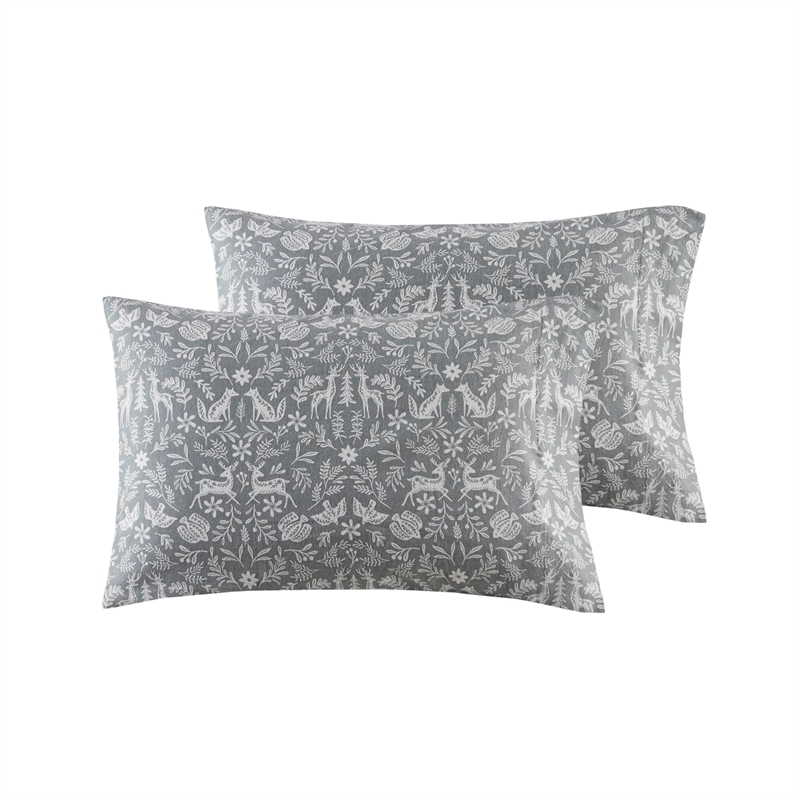 Olliix True North by Sleep Philosophy Cozy Flannel Queen Sheet Set in Sage