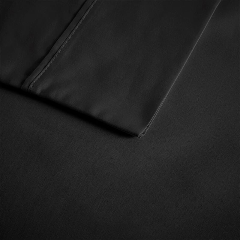 Olliix Beautyrest 600 Thread Count Cal King Sheet Set Cotton in Black