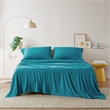 Olliix Intelligent Design Blend Jersey Knit Queen Sheet Set in Teal
