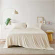 Olliix Intelligent Design Blend Jersey Knit Twin XL Sheet Set in Cream