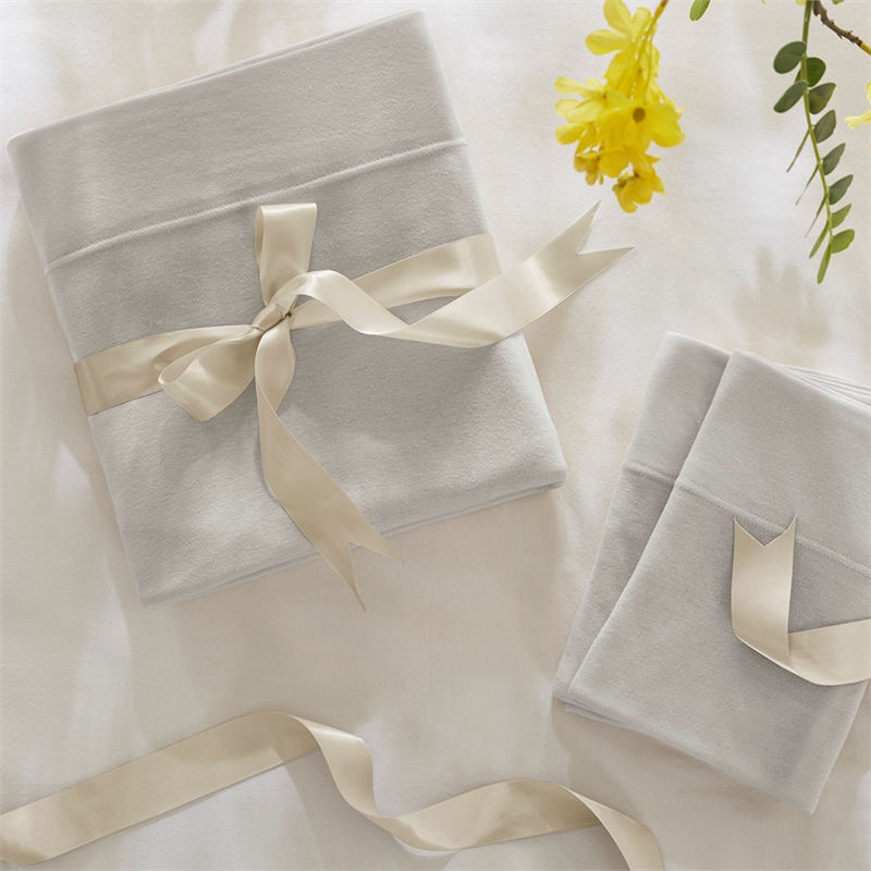 Olliix Intelligent Design Blend Jersey Knit Twin XL Sheet Set in Grey