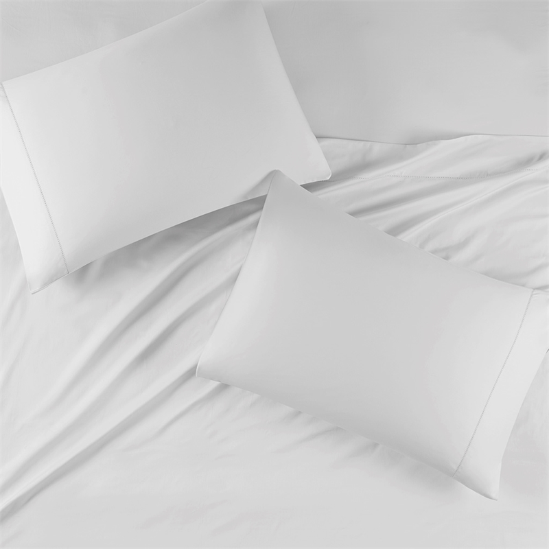 Olliix Madison Park 500 Thread Count Egyptian Queen Sheet Set in White
