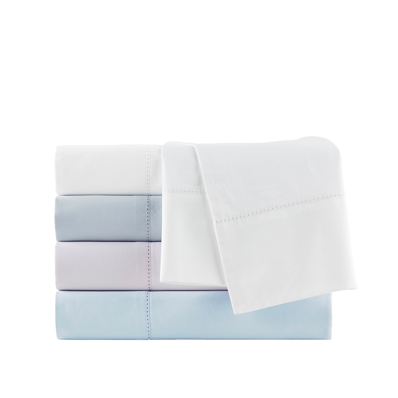 Olliix Madison Park 500 Thread Count Egyptian Queen Sheet Set in Blue