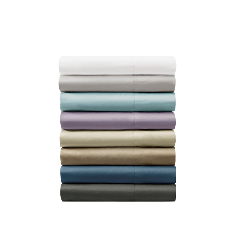 Olliix Madison Park 800 Thread Count Split King Sheet Set Cotton in Grey