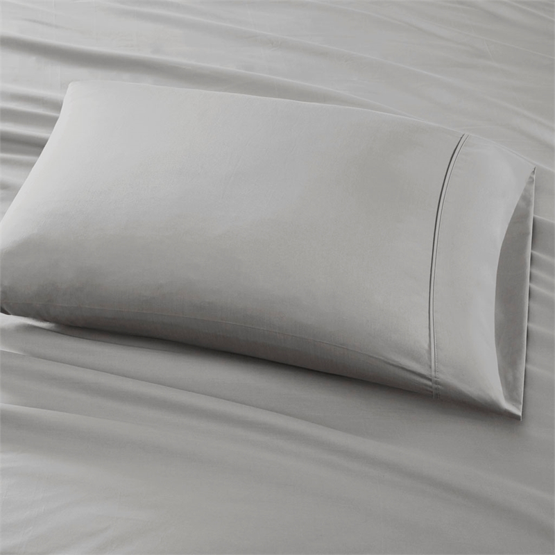 Olliix Madison Park 800 Thread Count Split King Sheet Set Cotton in Grey