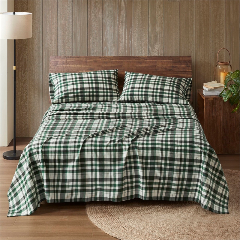 Olliix Woolrich Cotton Flannel Queen Sheet Set Cotton in Finton