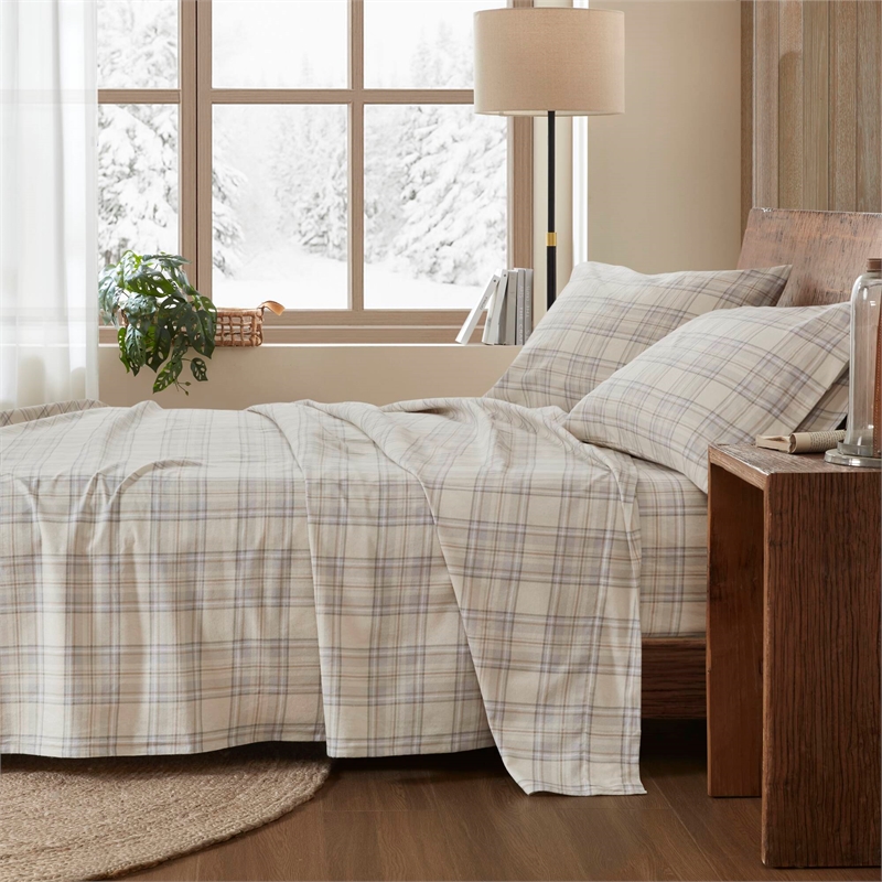 Olliix Woolrich Cotton Flannel Queen Sheet Set Cotton in Andrews