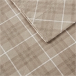 Olliix True North by Sleep Philosophy Cozy Flannel Cal King Sheet Set Tan Plaid