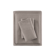 Olliix True North by Sleep Philosophy Cozy Flannel Queen Sheet Set in Grey