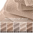Olliix Madison Park Diagonal Ribbed 4-Piece Bath Towel Cotton in Beige