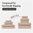 Olliix Madison Park Diagonal Ribbed 6-Piece Bath Towel Cotton in Beige