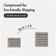 Olliix Madison Park Diagonal Ribbed 6-Piece Bath Towel Cotton in Grey
