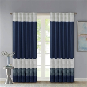 Olliix Madison Park Amherst 50x84&quot Window Panel Polyester in Navy