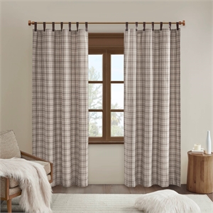 Olliix Madison Park Anaheim 50x95&quot Window Panel Polyester in Brown