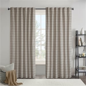 Olliix Madison Park Anaheim 50x95&quot Window Panel Polyester in Black