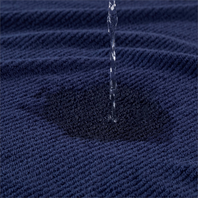 Olliix Madison Park Diagonal Ribbed 6-Piece Bath Towel Cotton in Navy