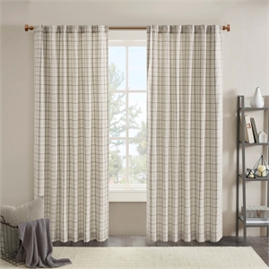 Olliix Madison Park Anaheim 50x95&quot Window Panel Polyester in Natural