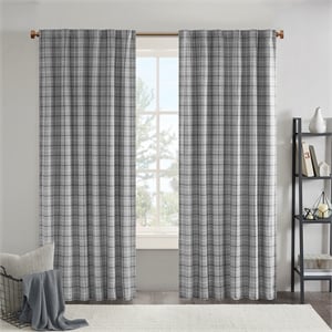 Olliix Madison Park Anaheim 50x95&quot Window Panel Polyester in Grey