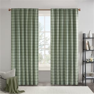 Olliix Madison Park Anaheim 50x84&quot Window Panel Polyester in Green