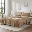 Olliix True North by Sleep Philosophy Soloft Plush Queen Sheet Set in Taupe