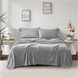 Olliix True North by Sleep Philosophy Soloft Plush Queen Sheet Set in Grey