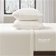 Olliix True North by Sleep Philosophy Soloft Plush Queen Sheet Set in Ivory
