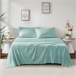 Olliix True North by Sleep Philosophy Soloft Plush Queen Sheet Set in Aqua