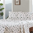 Olliix Woolrich Cotton Flannel Queen Sheet Set Cotton in Green Trees & Trucks