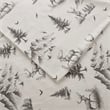 Olliix Woolrich Cotton Flannel Queen Sheet Set Cotton in Gray Deer Toile