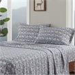 Olliix Woolrich Cotton Flannel Cal King Sheet Set Cotton in Grey Ski Jump