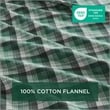 Olliix Woolrich Cotton Flannel Cal King Sheet Set Cotton in Green Plaid