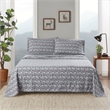 Olliix Woolrich Cotton Flannel Queen Sheet Set Cotton in Grey Ski Jump
