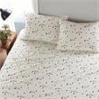 Olliix Woolrich Cotton Flannel Queen Sheet Set Cotton in Black Pine Trees