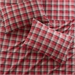Olliix Woolrich Cotton Flannel Cal King Sheet Set Cotton in Red Plaid