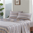 Olliix Woolrich Cotton Flannel Cal King Sheet Set Cotton in Blue Snowflake