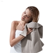 Olliix Madison Park Diagonal Ribbed 4-Piece Bath Towel Cotton in Grey