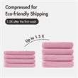 Olliix Madison Park Diagonal Ribbed 4-Piece Bath Towel Cotton in Pink