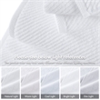 Olliix Madison Park Diagonal Ribbed 4-Piece Bath Towel Cotton in White