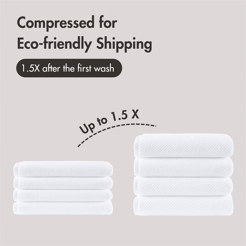 Olliix Madison Park Diagonal Ribbed 4-Piece Bath Towel Cotton in White