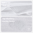 Olliix Madison Park Diagonal Ribbed 4-Piece Bath Towel Cotton in White