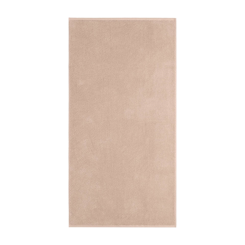 Olliix Madison Park Diagonal Ribbed 4-Piece Bath Towel Cotton in Beige