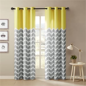 Olliix Intelligent Design Alex 2-PK 42x63&quot Panel Pair Polyester in Yellow